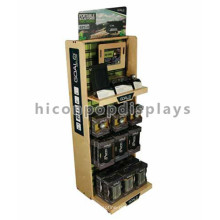 Quality Sports Store Multi-Layer Visual Merchandising Fußball Zubehör Floor Retail Holz Display Stand